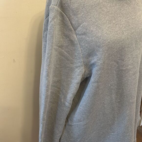 Karen Scott smoke gray turtleneck long sleeve fleece sweatshirt Size XXL New - Picture 4 of 11
